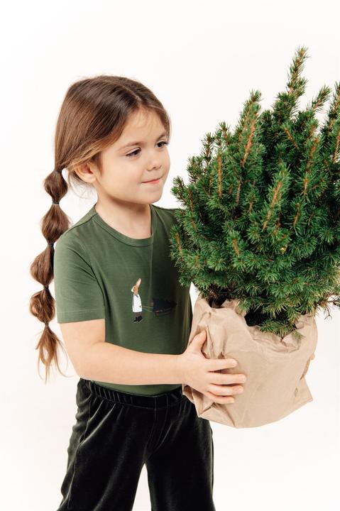 Image du produit Hebe T-shirt avec lapin et sapin de Noël (86)