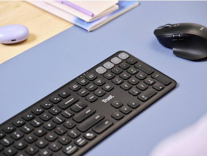 Actual product image Trust Vaiya Wireless Keyboard for Multiple Devices - Black EN (DE, Wireless)