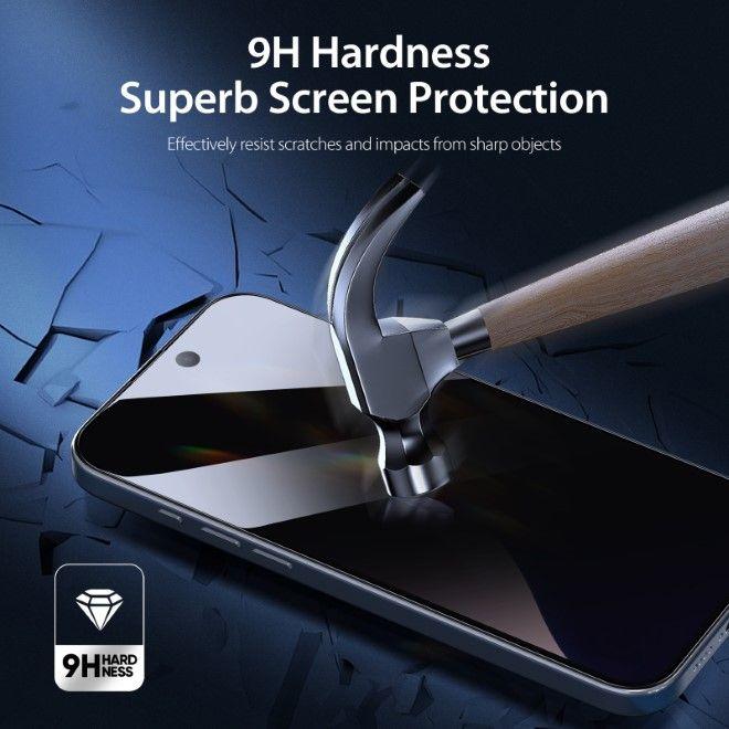 Actual product image Dux Ducis Panzerglas Privacy (1 Piece, Apple iPhone 16 Pro Max)