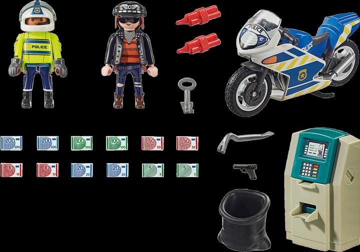 Actual product image Playmobil Police motorbike: pursuit of the money robber (70572, Playmobil City Life)