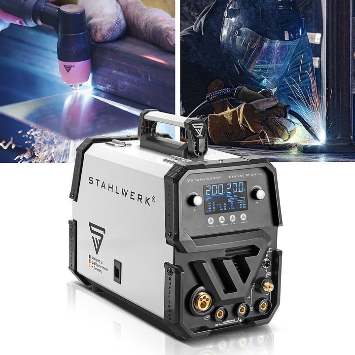 Immagine prodotto Stahlwerk CTM-250 ST Saldatrice combinata digitale 5-in-1 con inverter da 200 A