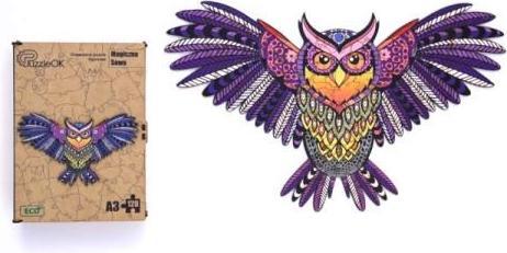Produktbild PuzzleOk Holzpuzzle eco 120 Magische Eule A3