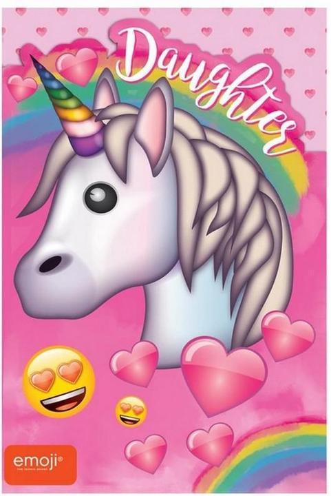 Produktbild Emoji Tochter Einhorn Geburtstagskarte (1 Stk.)