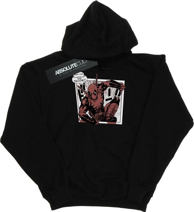 Actual product image Mens Deadpool Breaktime Tacos Hoodie (S)