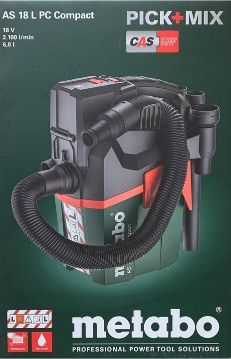 Produktbild Metabo AS 18 L PC Compact (Nass-Trockensauger)