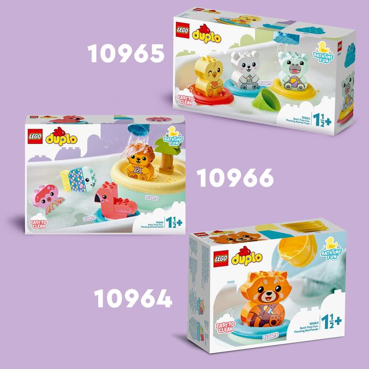 Actual product image LEGO Bathtub fun: Swimming animal island (10966)