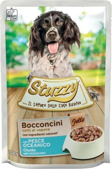 Produktbild Stuzzy Sea fish in jelly - wet dog food - 100g (Adult, 100 g)
