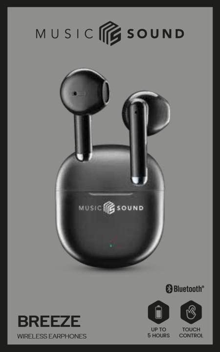 Immagine prodotto Music Sound Breeze Auricolare Bluetooth a capsula con case colorata (Nessuna soppressione del rumore, 4.50 h, Senza fili)