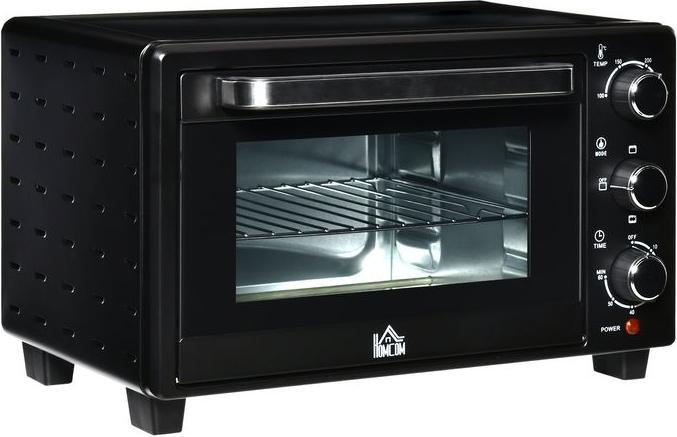 Produktbild Swisshandel24 Minibackofen 21L mit 1 Drahtgestell und 1 Backblech 3 Kochmodi 100°C-230°C 1400W Metall Edelstahl Gl