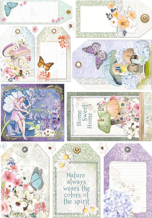 Actual product image Ciao Bella Enchanted Land" paper set, 9 sheets, A4 (9 pcs.)