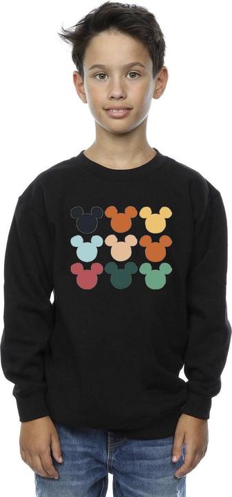 Actual product image Disney Boys Mickey Mouse Heads Square Sweatshirt (104)