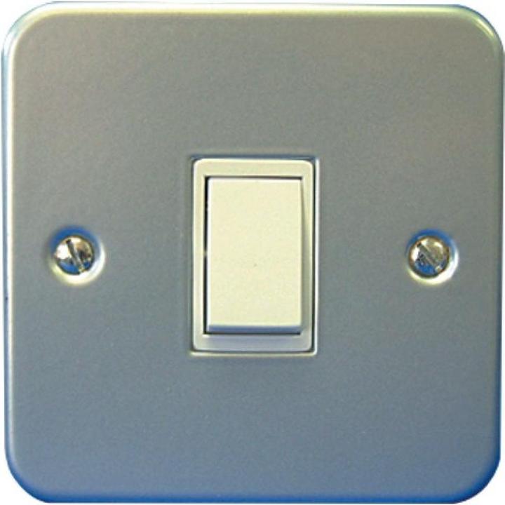 Image du produit Dencon Interrupteur d'éclairage à gaine métallique 1 groupe 2 voies