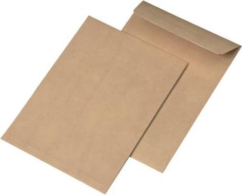 Mailmedia Faltentaschen C5 oF/hk braun 20mm Spitzboden 110g Packung 250 Stück (250 x)