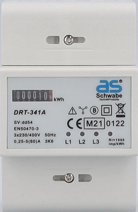 Productafbeelding As - Schwabe DIN rail elektriciteitsmeter Apparaat voor railmontage