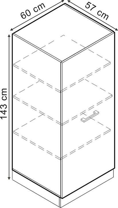 Immagine prodotto Vicco Vorratsschrank R-Line (60 x 57,5 x 143 cm)