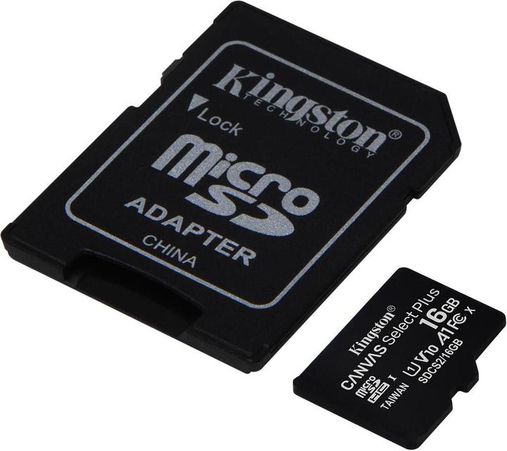 Immagine prodotto Kingston Canvas Select Plus (16 GB, microSDHC, U1, UHS-I)