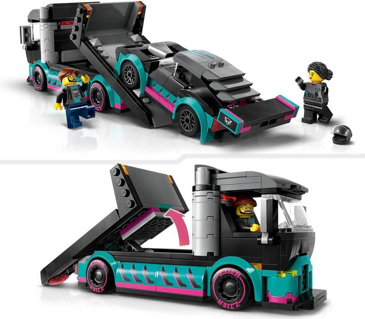 Produktbild LEGO Autotransporter mit Rennwagen (60406, LEGO City)