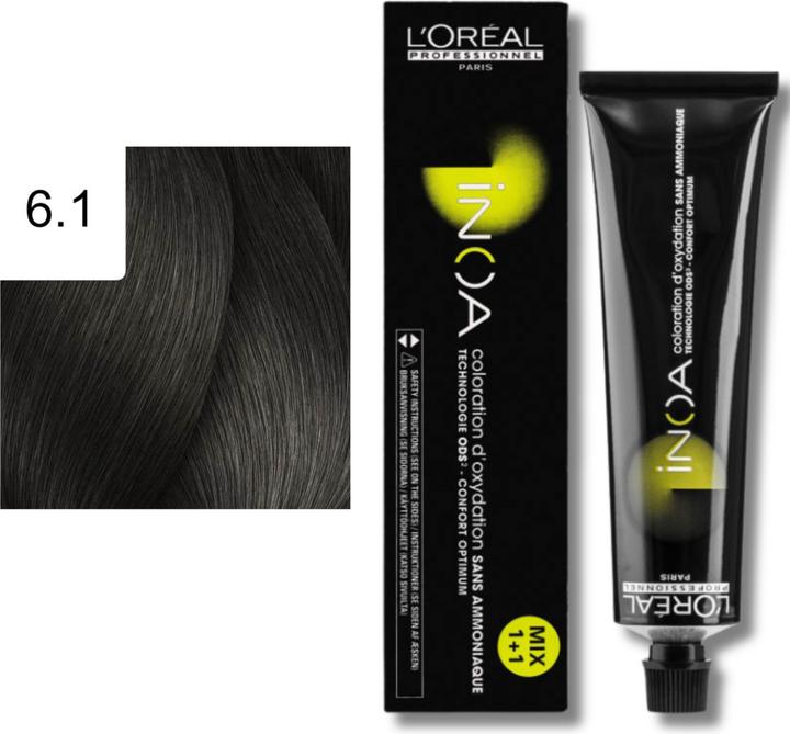 L'Oréal Paris INOA 6,1 Dunkelblond Asch (6,1 Dunkelblond Asch)
