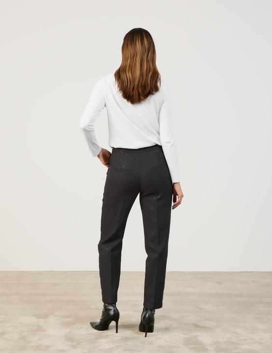 Actual product image Gerry Weber Elegant trousers with sequins trousers cloth/combi shortened - 64318 (44)