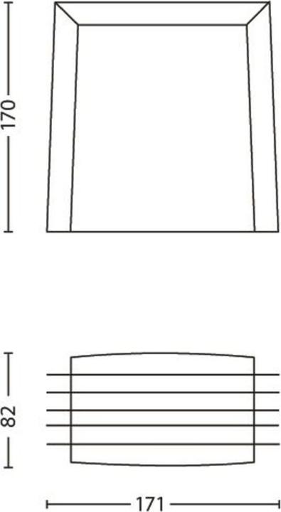Actual product image Philips myGarden ES Wall lamp Shades 42, gray (0 lm, E27, IP44)