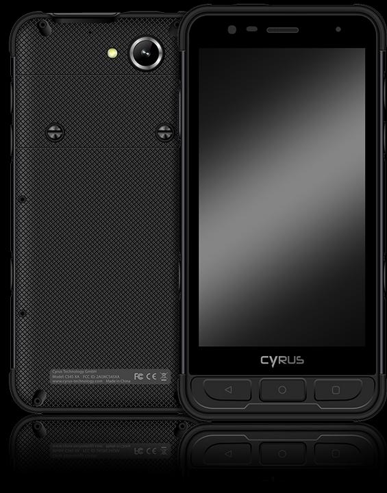 Actual product image Cyrus CS45 XA (64 GB, Black, 5", Hybrid Dual SIM, 20 Mpx, 4G)