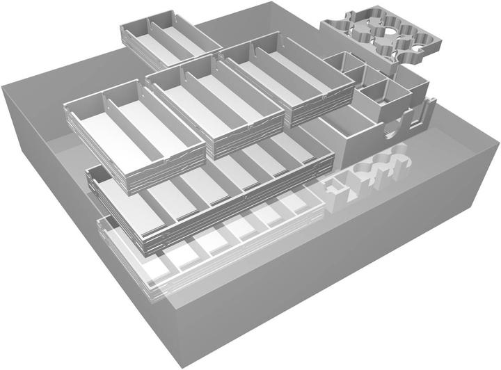Actual product image Feldherr QUAK-3D - Organiser for The Quacksalvers of Quedlinburg + The Herbal Witches - Basic Game Box