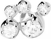 Pd Paola PDPAOLA - Delicate silver single earrings with zirconia Bubble Essentiels PG02-002-U