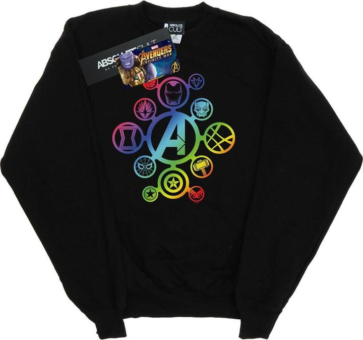 Avengers Infinity War Regenbogen Ikonen Baumwolle Sweatshirt