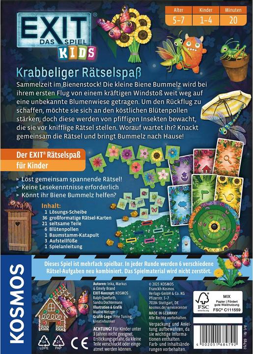 Actual product image Kosmos EXIT® - The game - Kids: Crabby puzzle fun (German)