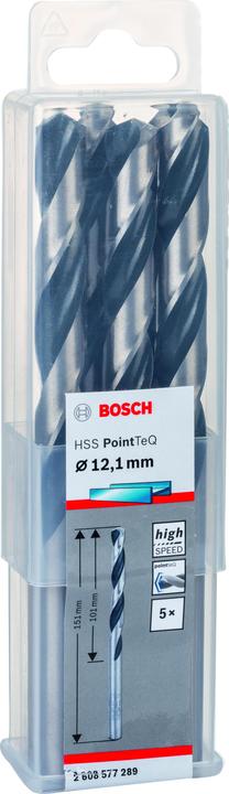 Image du produit Bosch Professional Zubehör Foret hélicoïdal HSS PointTeQ (12,1 mm)