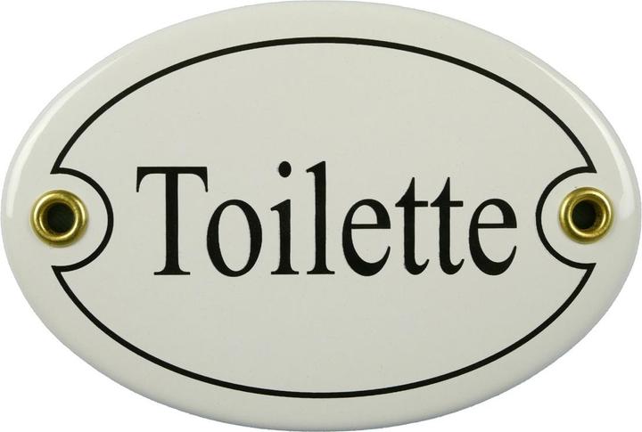 Actual product image Münder Toilet, door sign oval