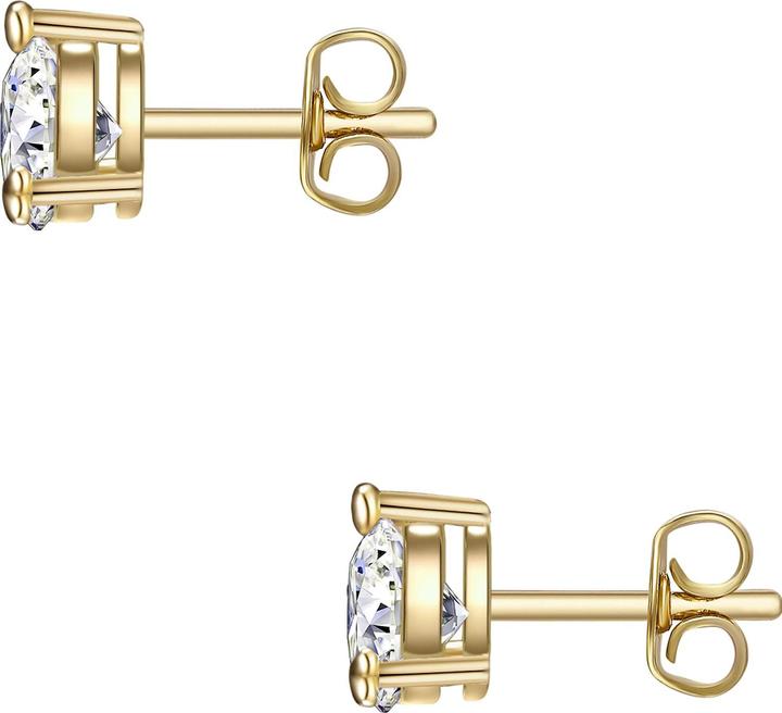 Produktbild Glanzstücke München Damen Herz Sterling Silber Zirkonia gelbgold - 15844 (Sterling Silber)