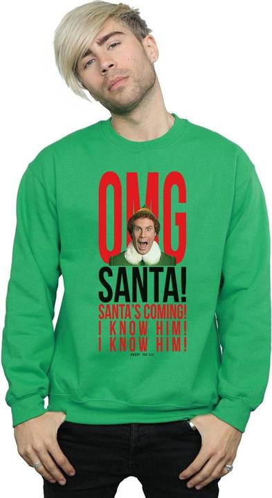 Image du produit Elf - Sweat OMG SANTA KNOW HIM - Homme (S)