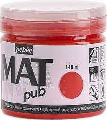 Actual product image Pebeo Acrylic Mat Pub (Vermilion dark, 140 ml)