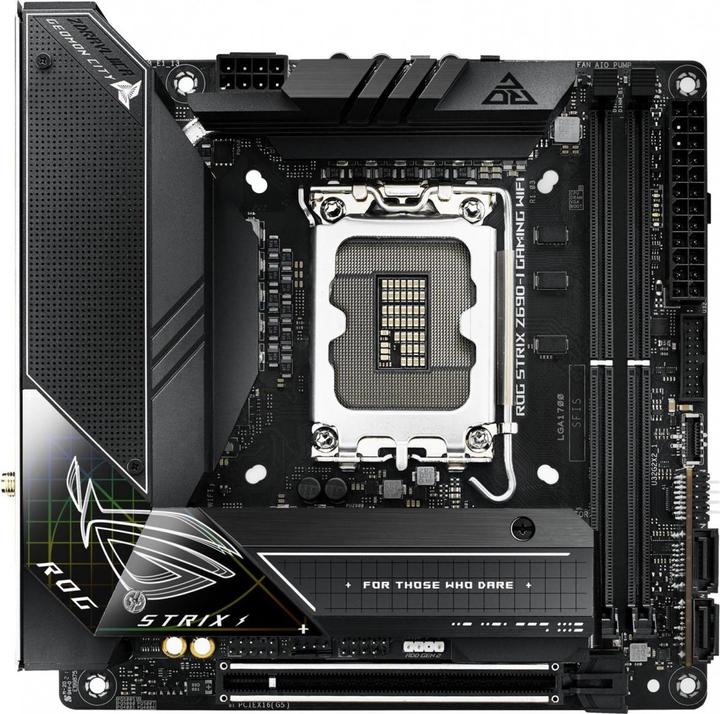 Produktbild ASUS ROG Strix Z690-I Gaming Wifi (LGA 1700, Intel Z690 (DDR5), Mini-ITX)