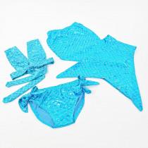 Actual product image Kögler Mermaid swimsuit with fin for children, blue (130 B)