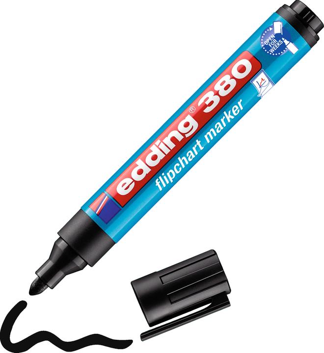 Produktbild Edding Flipchart Marker 380 (Schwarz, 1.50 mm, 1 x)
