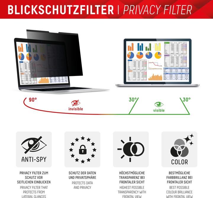 Produktbild Displex Privacy Safe, Laptop Blickschutzfilter (14", 16 : 10)