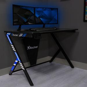 Actual product image X Rocker X-Rocker Ocelot Gaming Bureau - Esports - Carbon look - Zwart - Blauw