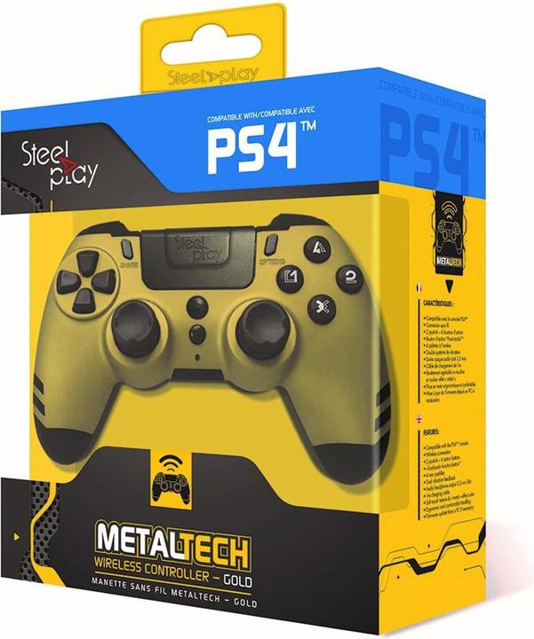 Image du produit Steelplay Manette sans fil Metaltech Or PS4 (PC, PS3, PS4)