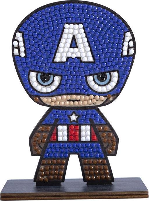 Immagine prodotto Craft Buddy Capitan America, figura artistica in cristallo di circa 11x8 cm