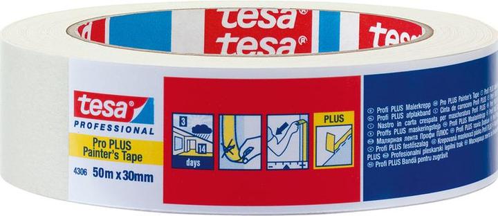 Produktbild tesa Profi PLUS Malerkrepp 50m x 30mm (30 mm)