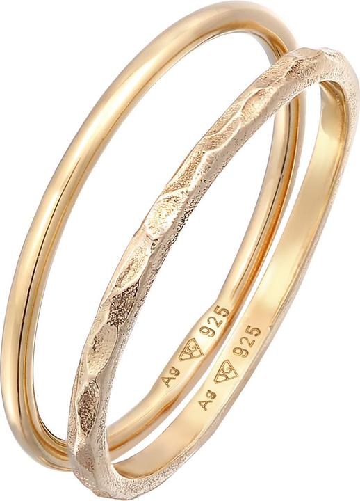 Image du produit Elli Bague empilable Stacking Bandring Set de 2 pièces 925 argent (56, Argent 925)