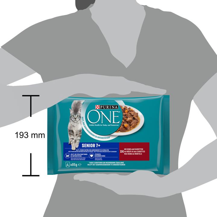 Produktbild Purina ONE Senior (Senior, 4 Stk., 85 g)