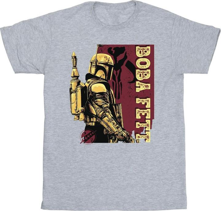 Immagine prodotto Star Wars The Book Of Boba Fett Western Style Maglietta Uomo (S)
