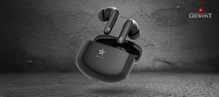 Image du produit Giewont RealSound PRO ANC ENC GWS800-1 kabellose Kopfhörer Schwarz (ANC, 3360 h, Sans fil)