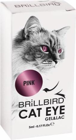 Immagine prodotto BrillBird Gel&Lac occhi di gatto "Rosa" - 5ml (Pink, Smalto per unghie effetto gel)