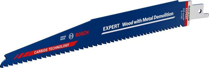 Actual product image Bosch Professional Zubehör Expert Wood with Metal Demolition S 1267 XHM reciprocating saw blade, 10 pieces