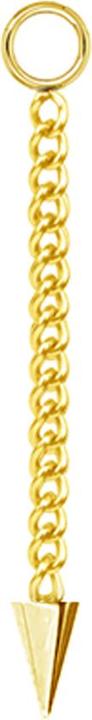 Image du produit Star Piercing Pendentif plaqué or Chaîne avec pendentif Cone (Acier chirurgical 316L, sans laiton)