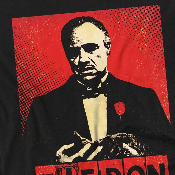 Actual product image The Godfather Mens Don Vito Corleone Pop Art T-Shirt (L)